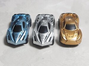 プルバックメタリックカー　レーシングカー　３種３個まとめて　その４