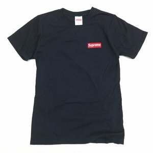 美品 USA製 Supreme シュプリーム スモールボックスロゴ ショートスリーブ Tシャツ M 黒 ブラック 半袖 トップス アメリカ製 国内正規品