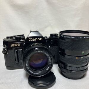 Canon AE-1 FD 50mm 1.4 SUN Zoom MACRO 24-45mm キャノン 一眼レフ フィルムカメラ レンズ2本セット