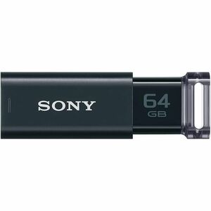 SONY USBメモリー USB3.0対応 64GB ブラック ポケットビット Uシリーズ USM64GUB