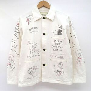 131s WEIRDO ウィアード CARTOON MANIA JACKET カバーオールジャケット WRD-15-AW-10 Sサイズ ※中古