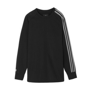 50%off 新品未使用 Y-3 3-STRIPES LONG SLEEVE TEE 長袖Ｔシャツ IR6268 ブラック メンズ L ワイスリー ヨウジヤマモト ロンＴ Tシャツ