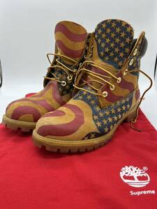 Supreme Timberland コラボ ブーツ 10M A1PHF A1740 シュプリーム ティンバーランド サイズ10 Stars and Stripes 6-Inch Premium Boot 靴