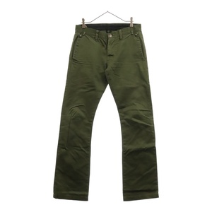 CHROME HEARTS クロムハーツ CHINOS チノパンツ ワークパンツ クロスボール レザー切替 ボタンフライ JVPタグ