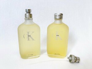 ■【YS-1】 香水 ■ カルバンクライン CALVIN KLEIN ■ シーケーワン EDT オードトワレ 100ml ■ 2点セット まとめ 【同梱可能商品】■G