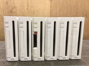 LL701 Nintendo 任天堂 [Wii 本体のみ 6点 RVL-001] ゲーム機 まとめて セット 現状品 ジャンク扱/100