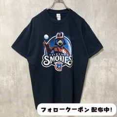 古着 used　GILDAN　ギルダン　MiLB　テネシースモーキーズ　半袖プリントTシャツ　野球　スポーツ　黒　ブラック