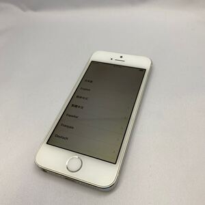 697 Apple iPhone 5s 16GB シルバー A1453 GSM Apple docomo版