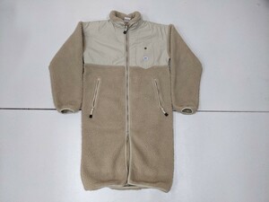 19．Lee　【リー】 レディース ロング 裏メッシュ フリース ボア コート　LT6062 レディースS ベージュ系 うす茶系y806