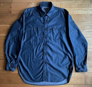 【極美品　2020 FW】 ENGINEERED GARMENTS Work Shirt - Denim Shirting Dk.Blue S エンジニアドガーメンツ ワークシャツ デニム 長袖