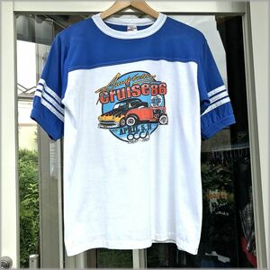 ★80s　USA製　フットボール　Tシャツ　size L　③　イベント物★検 ビンテージ アメ車 アメカジ アメリカ