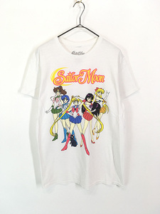 レディース 古着 Sailor Moon 美少女戦士 セーラームーン プリント 逆輸入 キャラクター Tシャツ S 古着