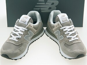 新品/NEW BALANCE/ニューバランス/WL574EVG/レディースモデル/GRAY/グレー/ECOGREENスエード/ワイズB/27.0cm