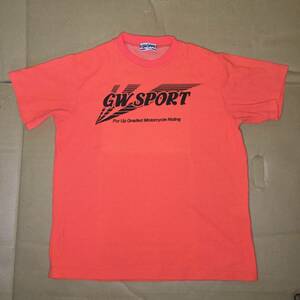 GW SPORT Short Sleeve Tshirt Mサイズ【 送料無料 】（速乾、蛍光オレンジ）