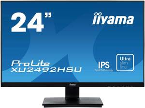 iiyama モニター ディスプレイ XU2492HSU-B1 (23.8インチ/フルHD/IPS/フレ (中古品)