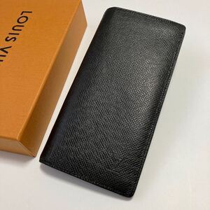 ★LOUIS VUITTON ルイヴィトン タイガ ポルトフォイユブラザ 折り長財布 ブラック 黒 メンズ 男性 美品【鑑定済み 本物保証】