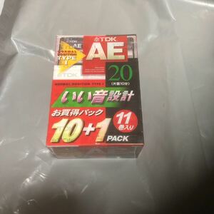 TDK ae 20x11f 新品　カセットテープ