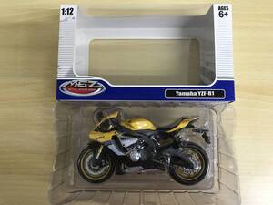 119(27-39)【未検品/1円スタート】 1/12 Yamaha YZF-R1 (イエロー×ブラック) 「METAL SPEED ZONE」 [AEDB117] 現状品