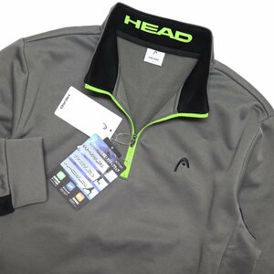 ヘッド ゴルフ HEAD GOLF 新品 メンズ 保温 裏起毛 ハーフジップ 長袖 シャツ ジャケット 灰 XL [1234081C2H-10-LL] 一 二 参 VCXZ