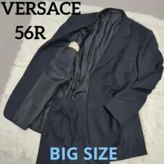 VERSACE　ヴェルサーチ　メンズ　スーツ　セットアップ　56R　ネイビー