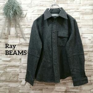 Ray BEAMS レイビームス レディース 長袖 シャツ ウール混 F 50