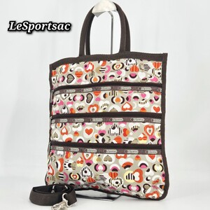 ☆美品☆ LeSportsac レスポートサック ハンドバッグ ショルダーバッグ 花柄