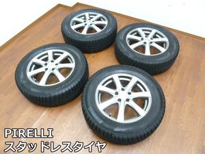 PIRELLI スタッドレスタイヤ 4本 WINTER ICE CONTROL 17インチ 225/65R17 ホイール RIVAZZA 5穴 タイヤ アイスコントロール ピレリ