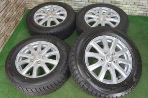 美品★RAVRION トヨタ純正タイプ 6J+52 5H114.3 ハブ径60★90~95%山★2020年★Goodyear 195/65R15 ノア ヴォクシー アイシス エスクァイア