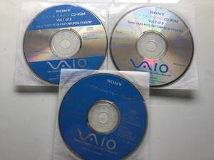 VAIO PCG-FX77/BP PCG-FX55/BP 用リカバリCD @3枚組@ SONY 2001年版