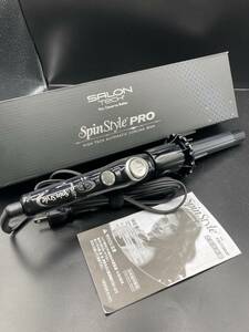 【763】SALON TECH Spin Style PRO ヘアアイロン サロンテック スピンスタイルプロ PAC 1100JP ヘアアイロン