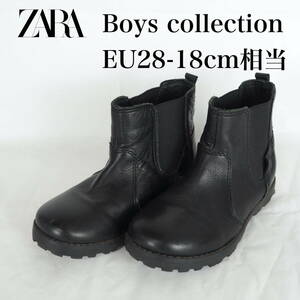 EB5175*ZARA Boys collection*ザラ*キッズブーツ*EU28-18cm相当*黒