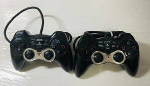 アナログシンドウパッド 2 ターボ ANALOG SHINDO PAD 2 TURBO 2個セット （ HORI ホリ ゲーム PS2 プレーステーション2 ） ブラック