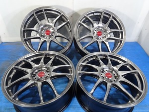 ◆WORK EMOTION◆18x7.5J +53 5穴 114.3 中古 アルミホイール 4本価格【福島発 送料無料】FUK-D11643★18インチ