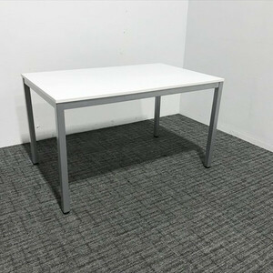 ミーティングテーブル 完成品 アイリスチトセ ベーシックミーティング用テーブル ホワイト 中古 TM-866231B