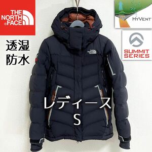 美品 人気 ノースフェイス ダウンジャケット レディースS フード着脱可 サミットシリーズ THE NORTH FACE 透湿防水 ヌプシ バルトロライト