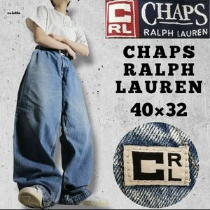CHAPS RALPH LAUREN チャップスラルフローレン BAGGY バギー デニムパンツ ワイドパンツ 極太 ジーンズ W40 L32 90s 古着 3542