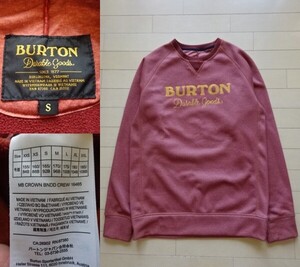 【BURTON】MB CROWN ボンデッド クルー エンジ系 SIZE:SMALL (バートン,スノーボード)