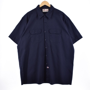 古着 ディッキーズ Dickies 半袖 ワークシャツ メンズXXXL /eaa337681 【SS2409_10%】