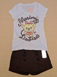 【新品・タグ付き】　LIZ LISA doll　Tシャツ&ショートパンツセット