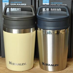 スタンレーSTANLEY真空マグ0.23L【2色セット】日本限定SHIKIイエローベージュ＆シルバー★正規品 アウトドア キャンプ BBQ ペアマグ