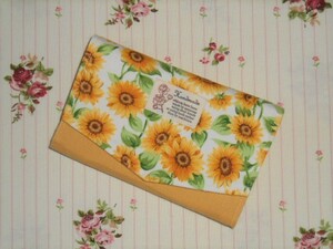 ☆handmade☆たくさん収納ジャバラのカードケース♪ひまわり☆