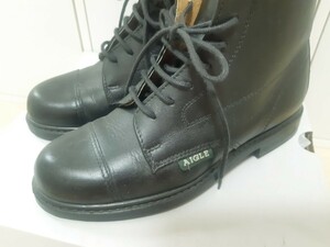 AIGLE　エーグル　本革ブーツ　35 ブラック　ショートブーツ　美品