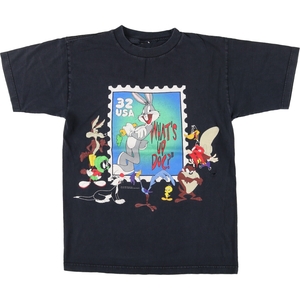 古着 LOONEY TUNES ルーニーテューンズ キャラクタープリントTシャツ メンズM相当 /eaa466437