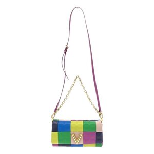 【美品】 Louis Vuitton / ルイヴィトン | M59588 / ポシェット ツイスト EW レザー フラップ ショルダーバッグ | マルチカラー