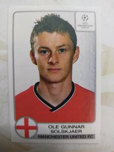 】Panini 2001/2002 UEFA Champions League】№188 Ole Gunnar Solskjaer●ステッカー(シール)