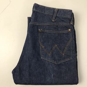 50s60s ビンテージ WRANGLER ラングラー 斜めベル 11MW ジーンズ デニムパンツ 真っ紺 ミント