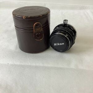 ◯営KU026-A5T60【埼玉発】Nikon Nippon Kogaku PC-NIKKOR 35mm F3.5 カメラレンズ ケース付き 現状品