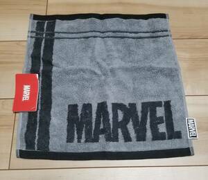 送料無料 ディズニーストア限定 MARVEL ハンドタオル マーベル ロゴ ブラック 黒 Disney Hand towel black