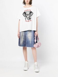 新品 KENZO☆ケンゾー 象 刺繍 カジュアル Tシャツ XL レディース