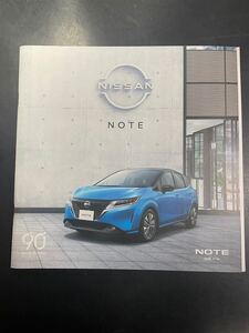 日産　ノート　表紙　水色　 カタログ　パンフレット　Nissan Note 車　自動車